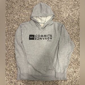 RVCA Gray Lightweight Hoodie Size Medium